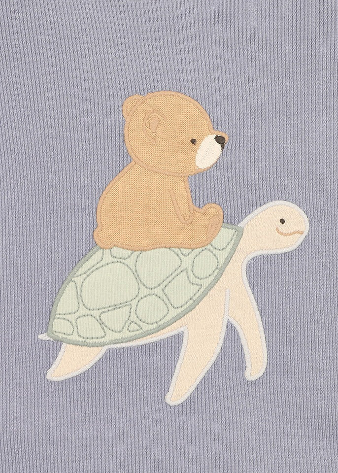 Axel Turtle Organic Tee - Ocean Blue