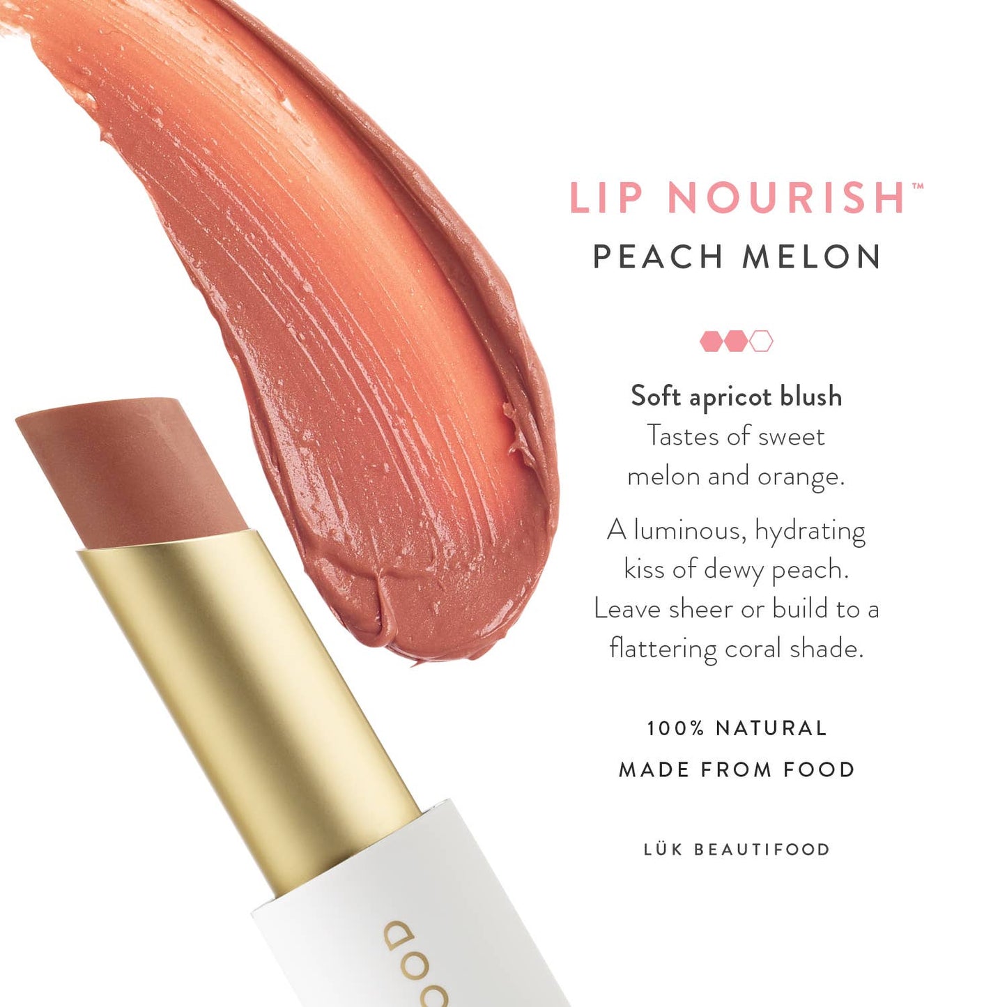 Lük Beautifood - Lip Nourish™ Lipstick - Peach Melon