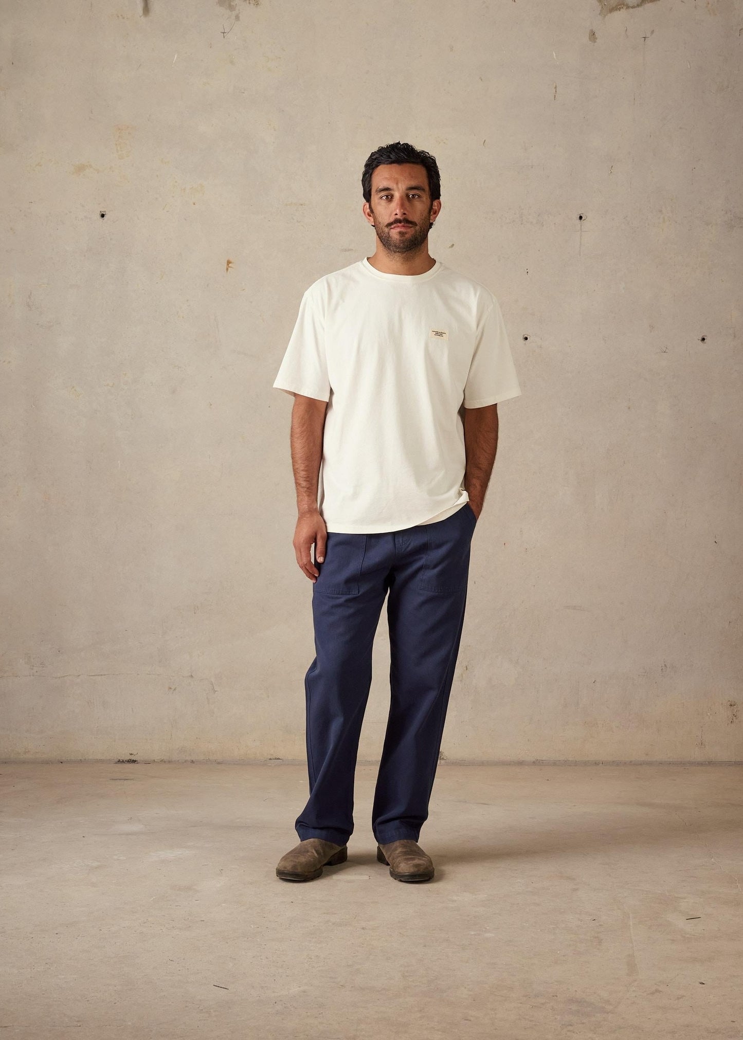 Twill Pants - Dark Blue