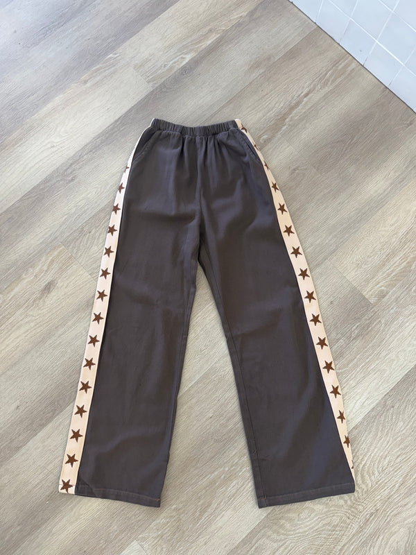 Star Pants - Brown/Beige