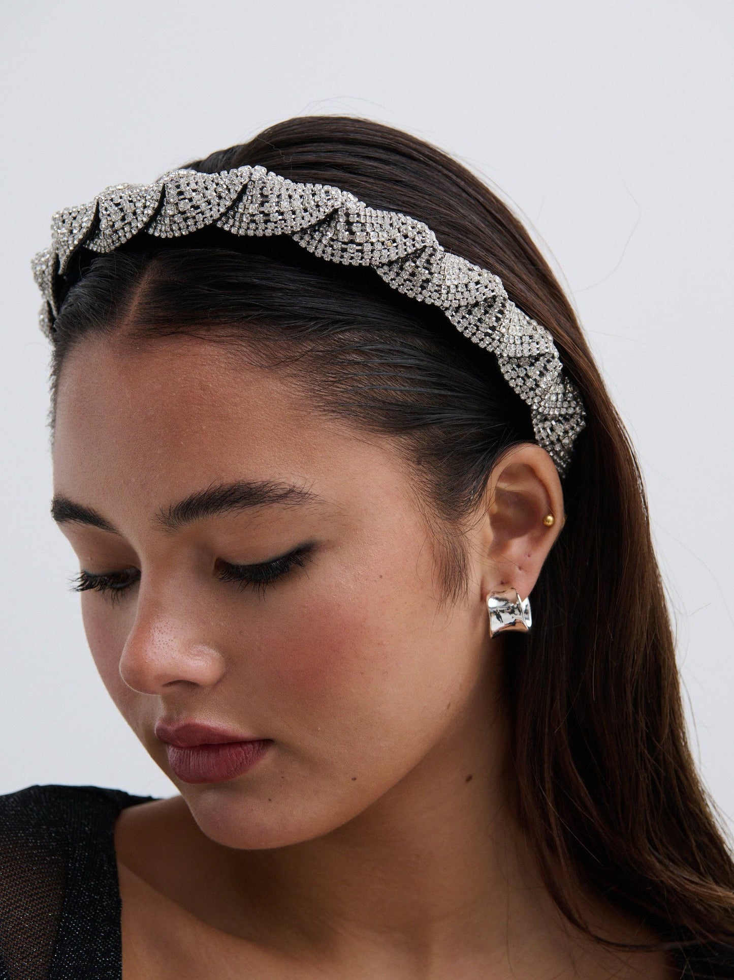 Angels Whisper Accessories - Twist Rhinestone Statement Headband