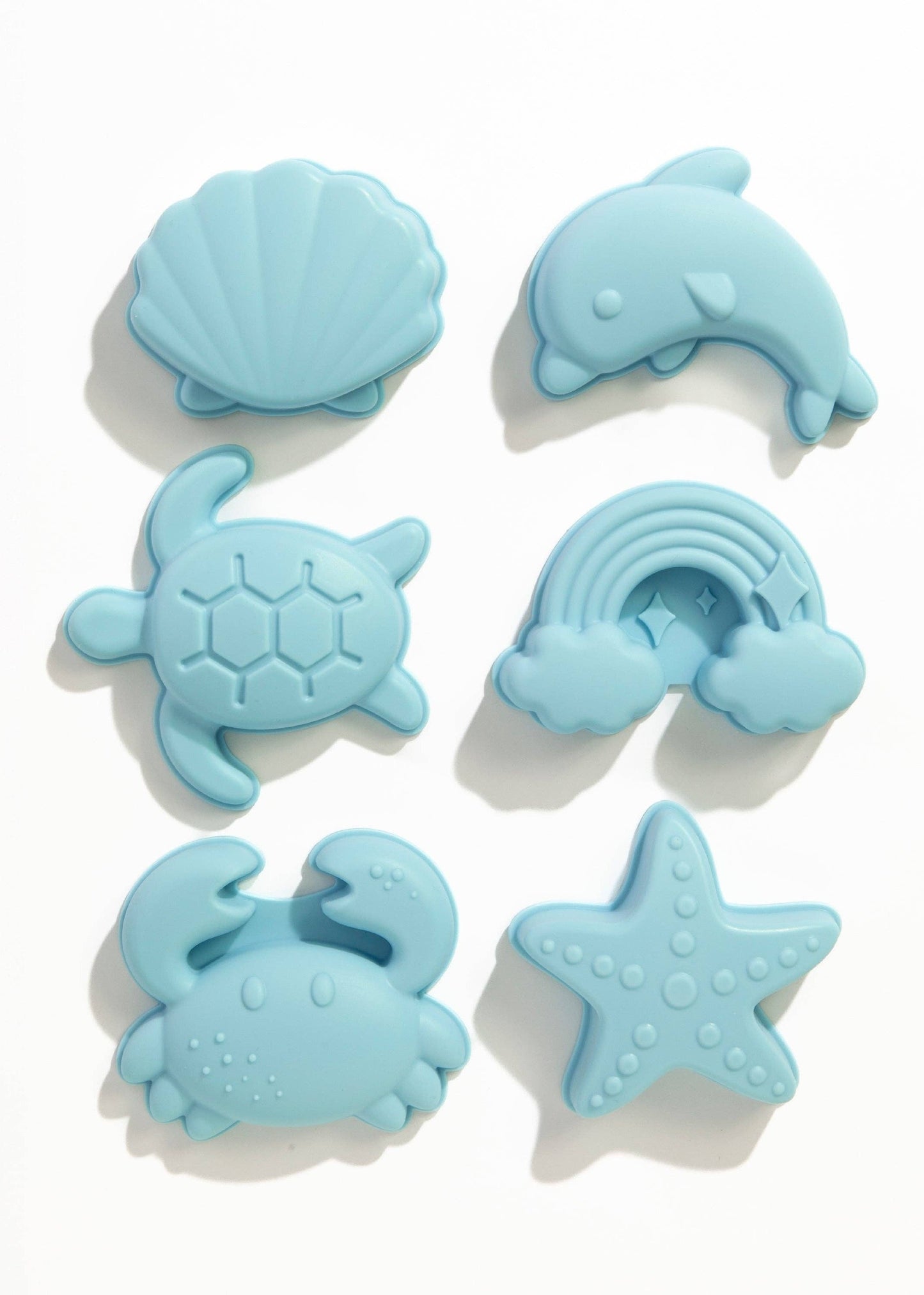 8pc Silicone Bucket Set - Light Blue