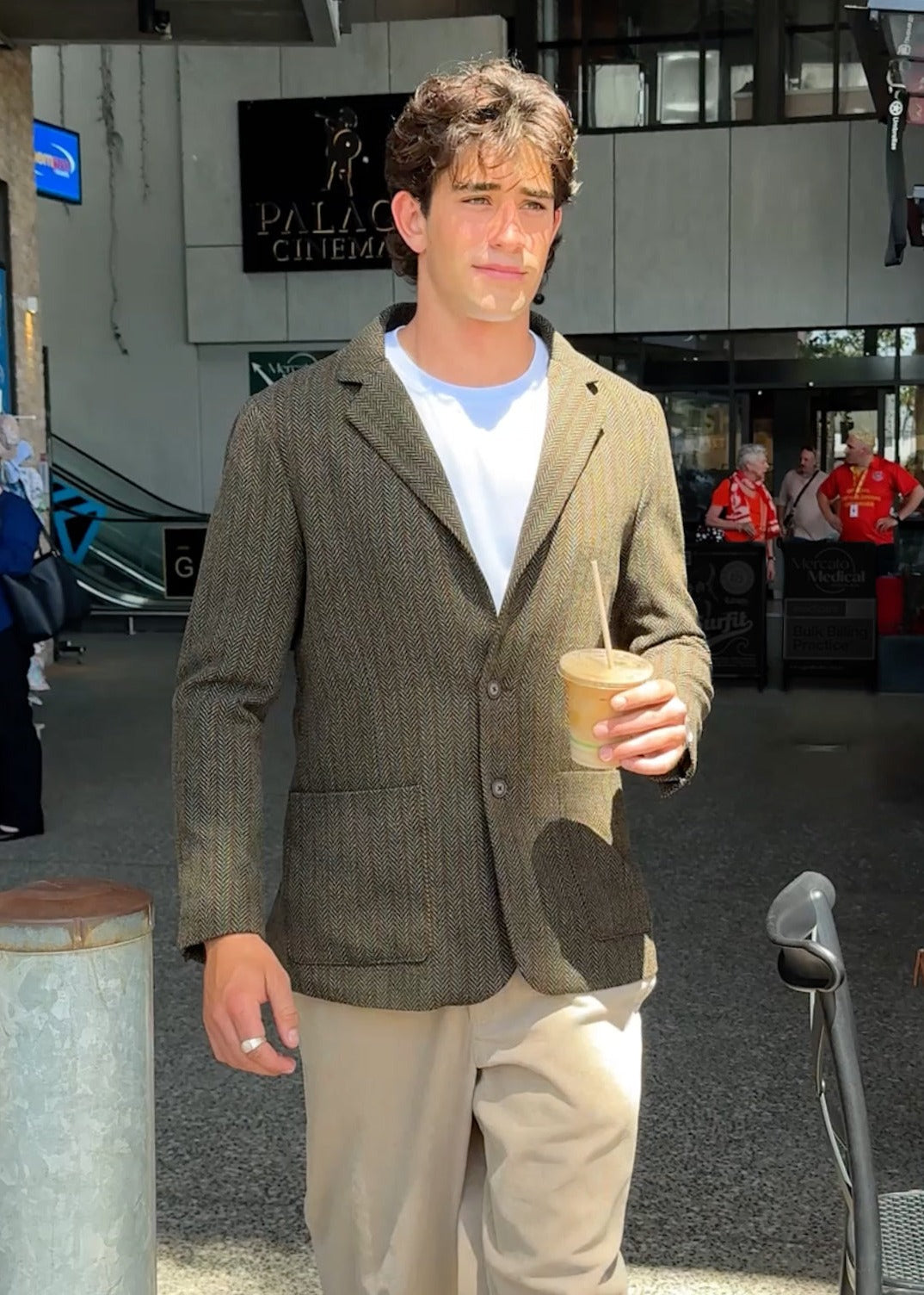 Carlton Blazer - Brown Herringbone