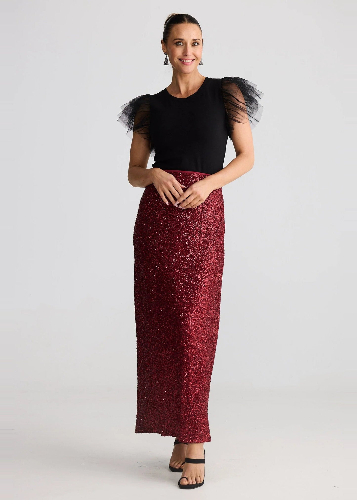 Shari Skirt - Garnet