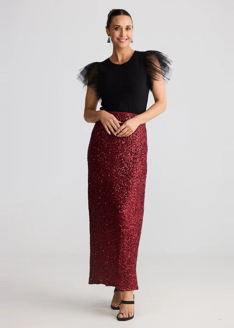 Shari Skirt - Garnet