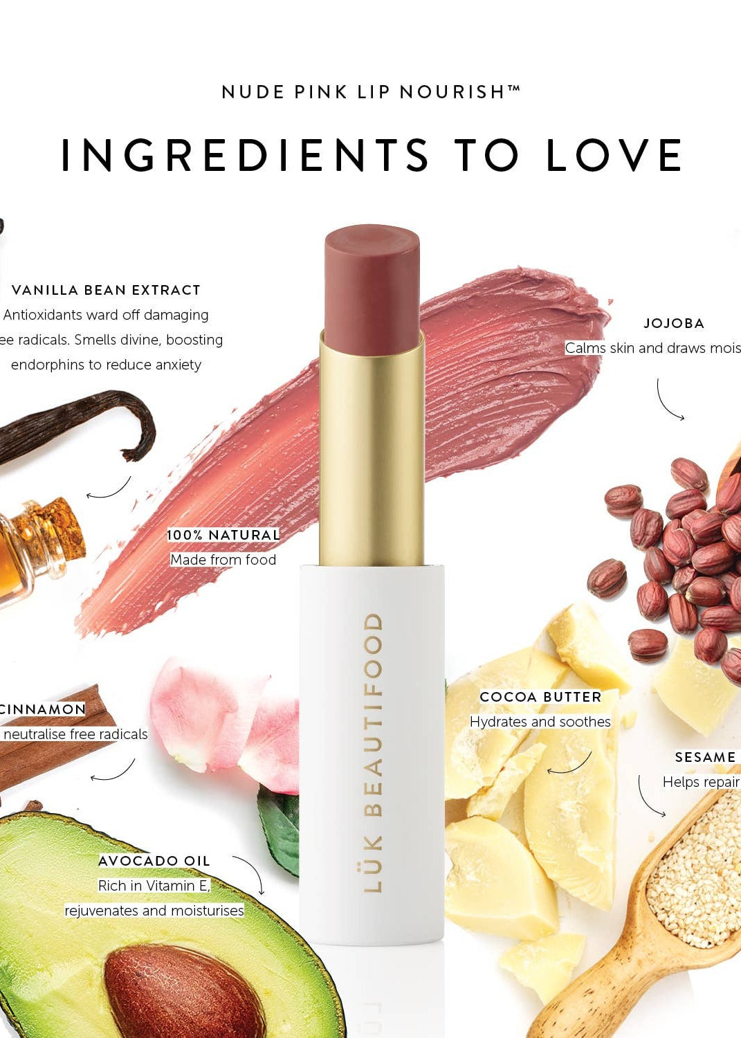 Lip Nourish Lipstick - Nude Pink