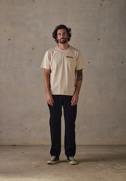 Glassers Tee by Schuyler Beecroft - Light Tan