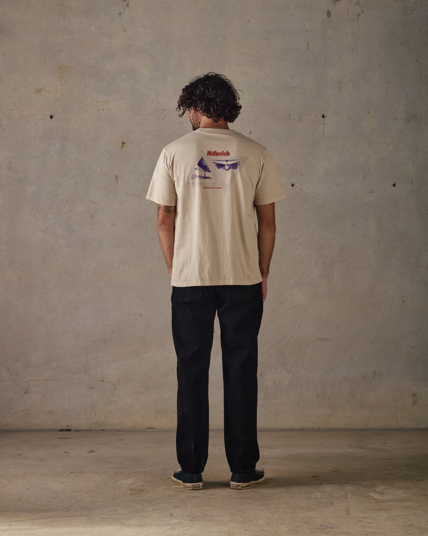 Glassers Tee by Schuyler Beecroft - Light Tan