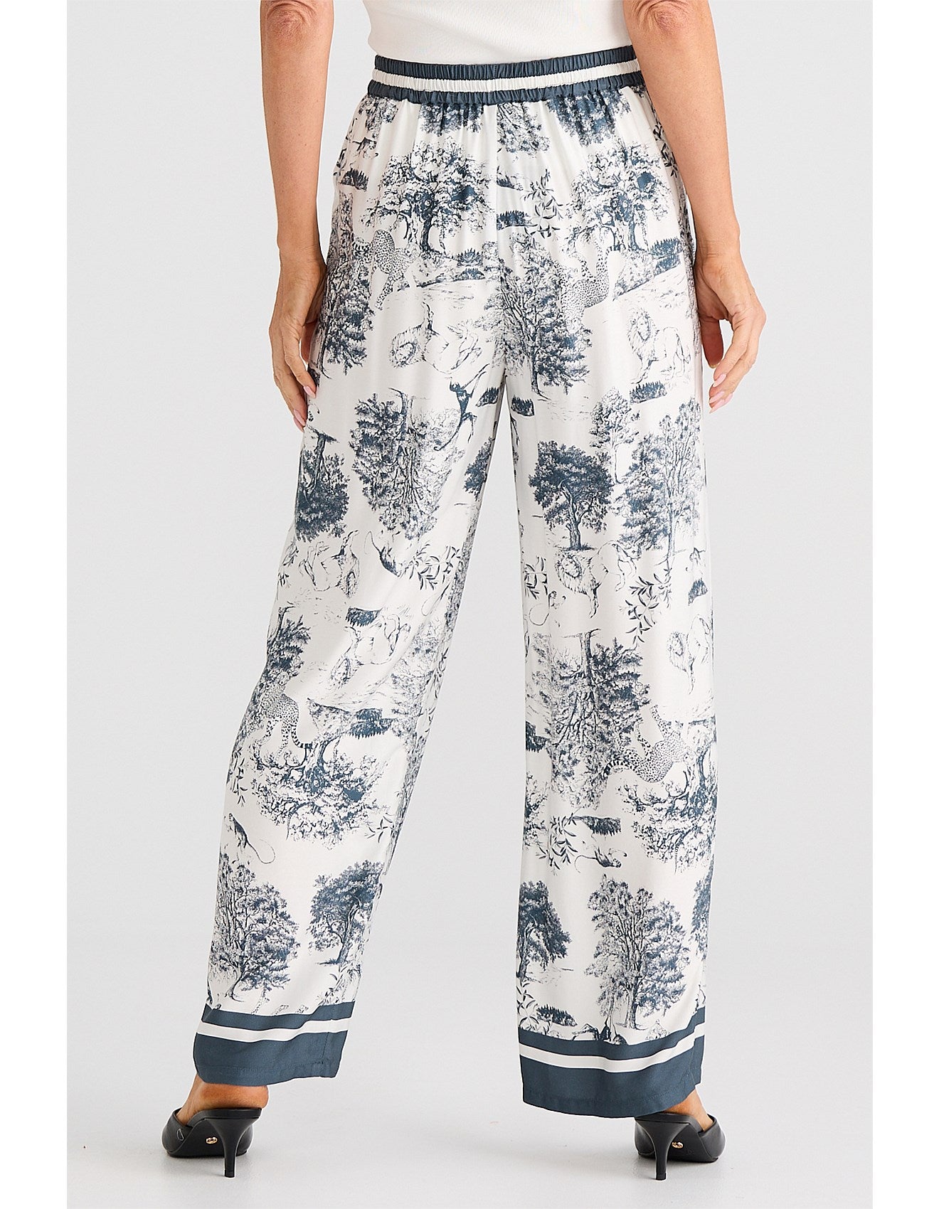 Glenda Pant - Slate Toile