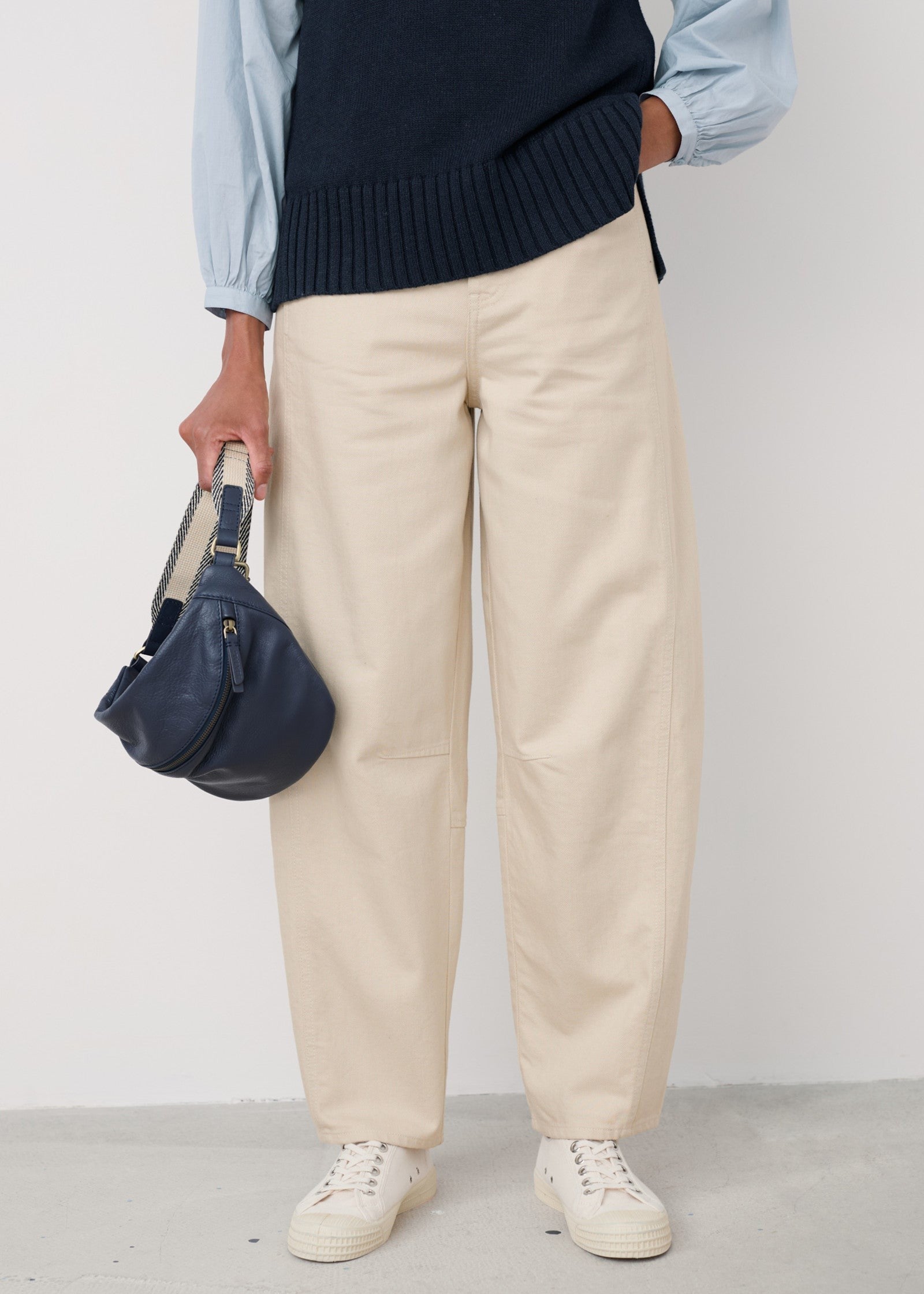 Seasalt Gwenver Barrel Jean in Limestone
