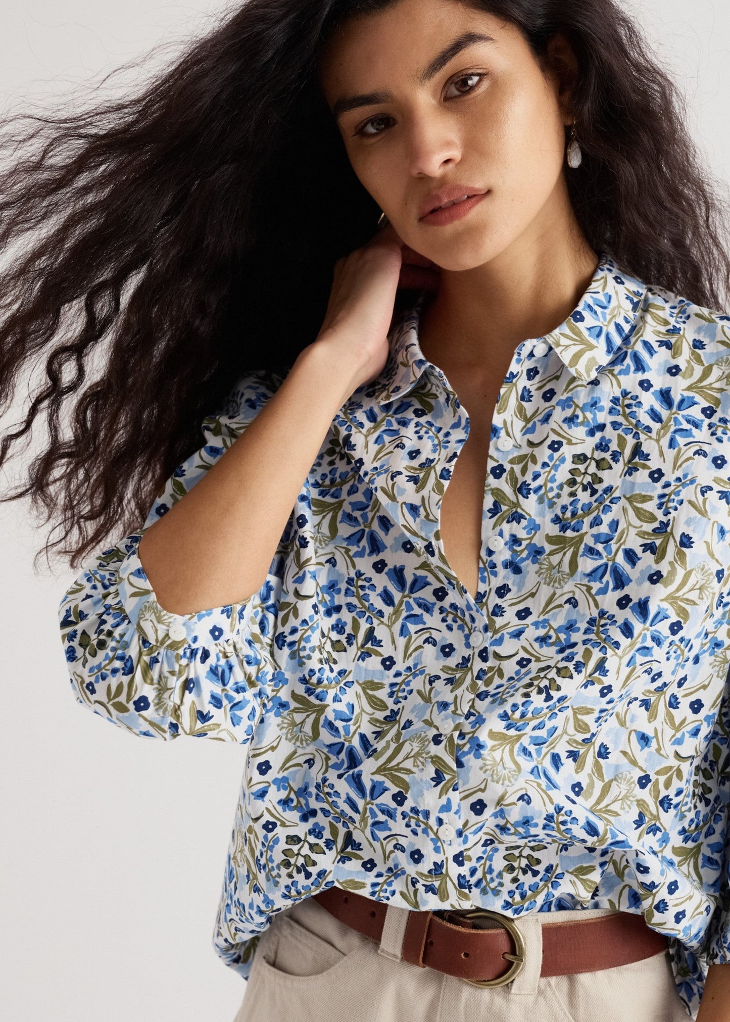 Seasalt Hope Cottage Blouse - Woodland Floral Chalk
