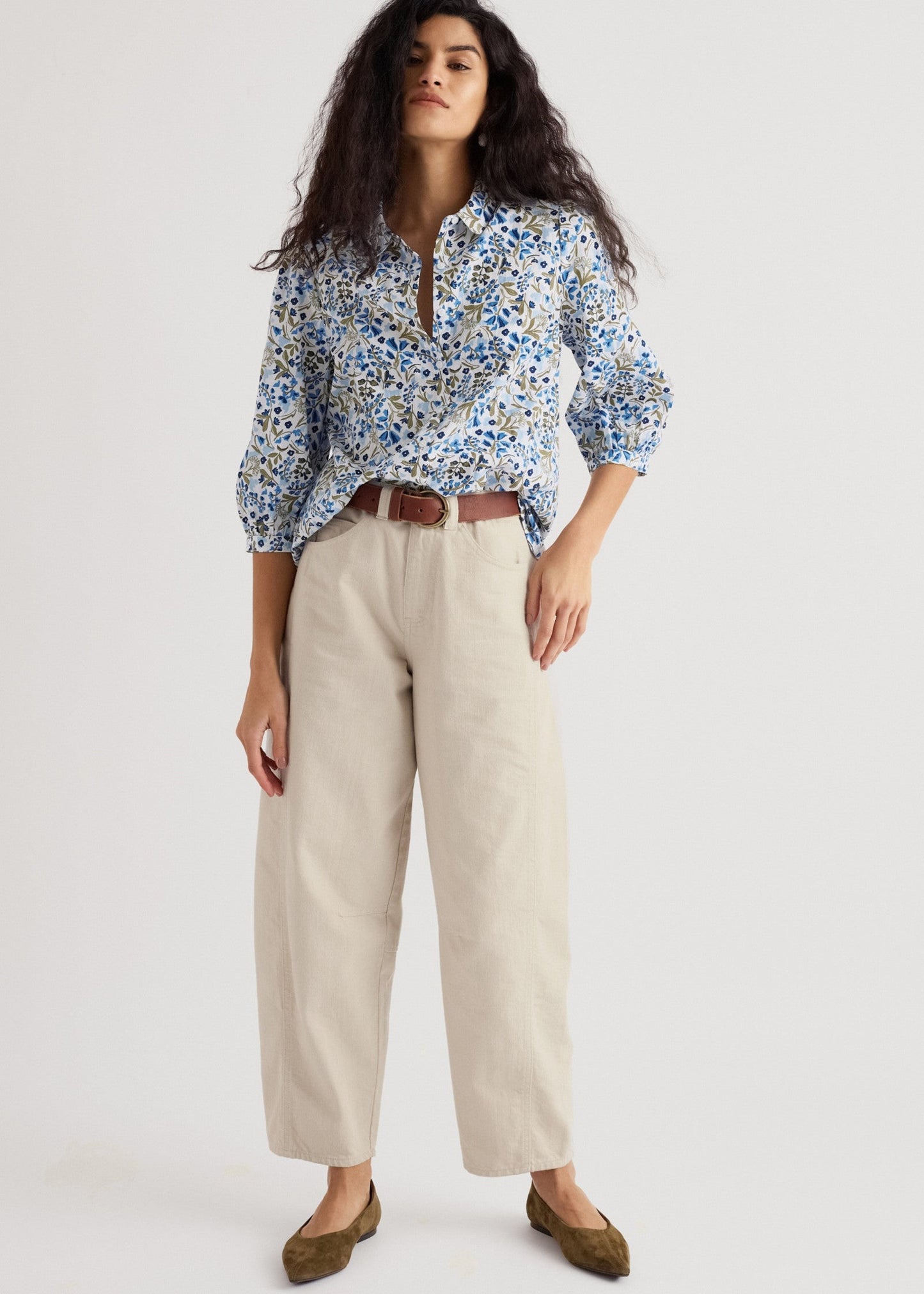 Seasalt Hope Cottage Blouse - Woodland Floral Chalk