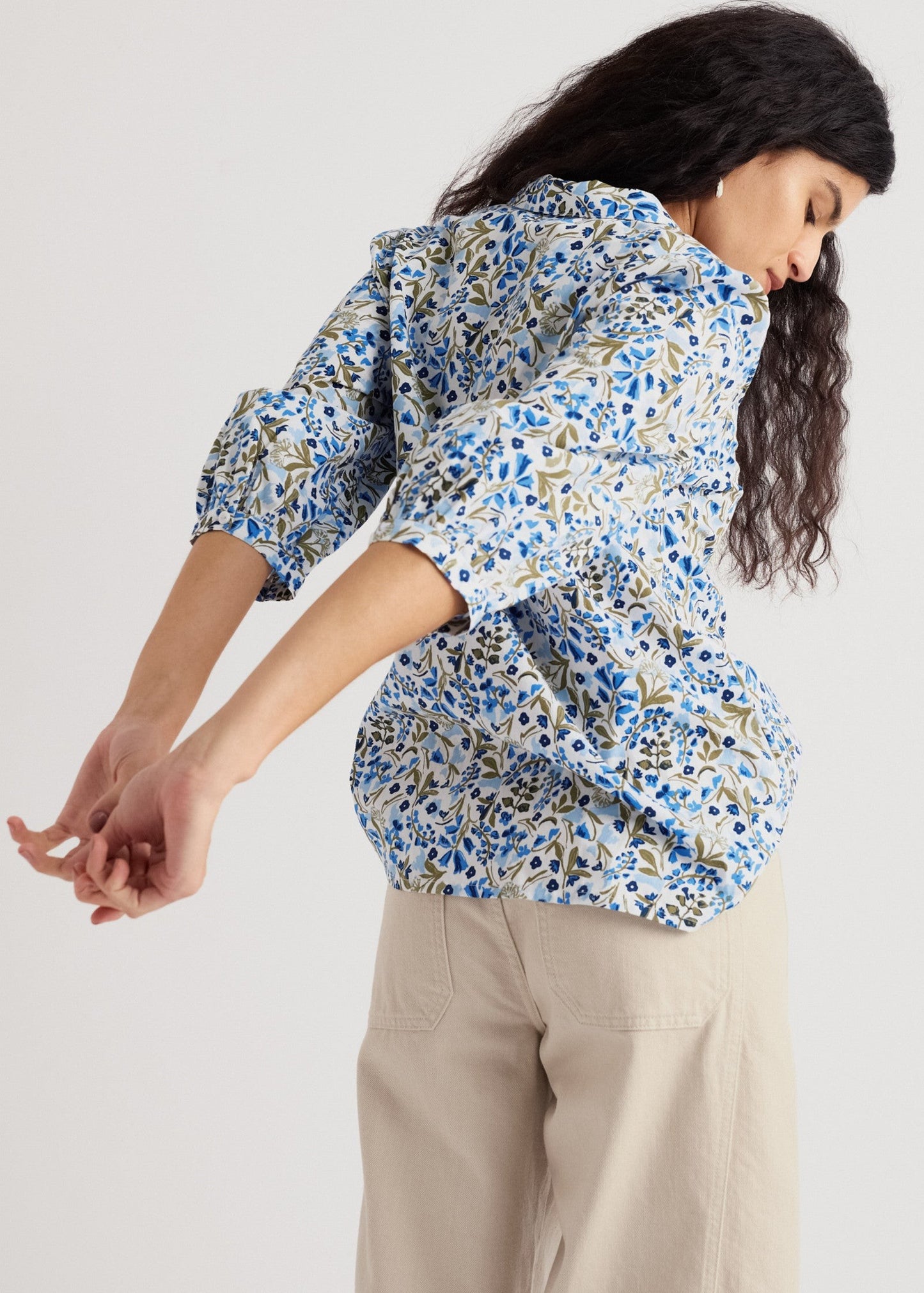 Seasalt Hope Cottage Blouse - Woodland Floral Chalk