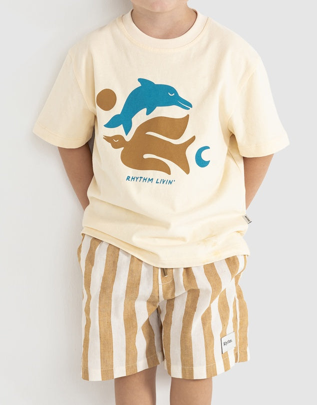 Kids Peace SS T-Shirt - White