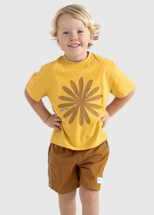 Kids Sun Ra SS T-Shirt - Sun Yellow