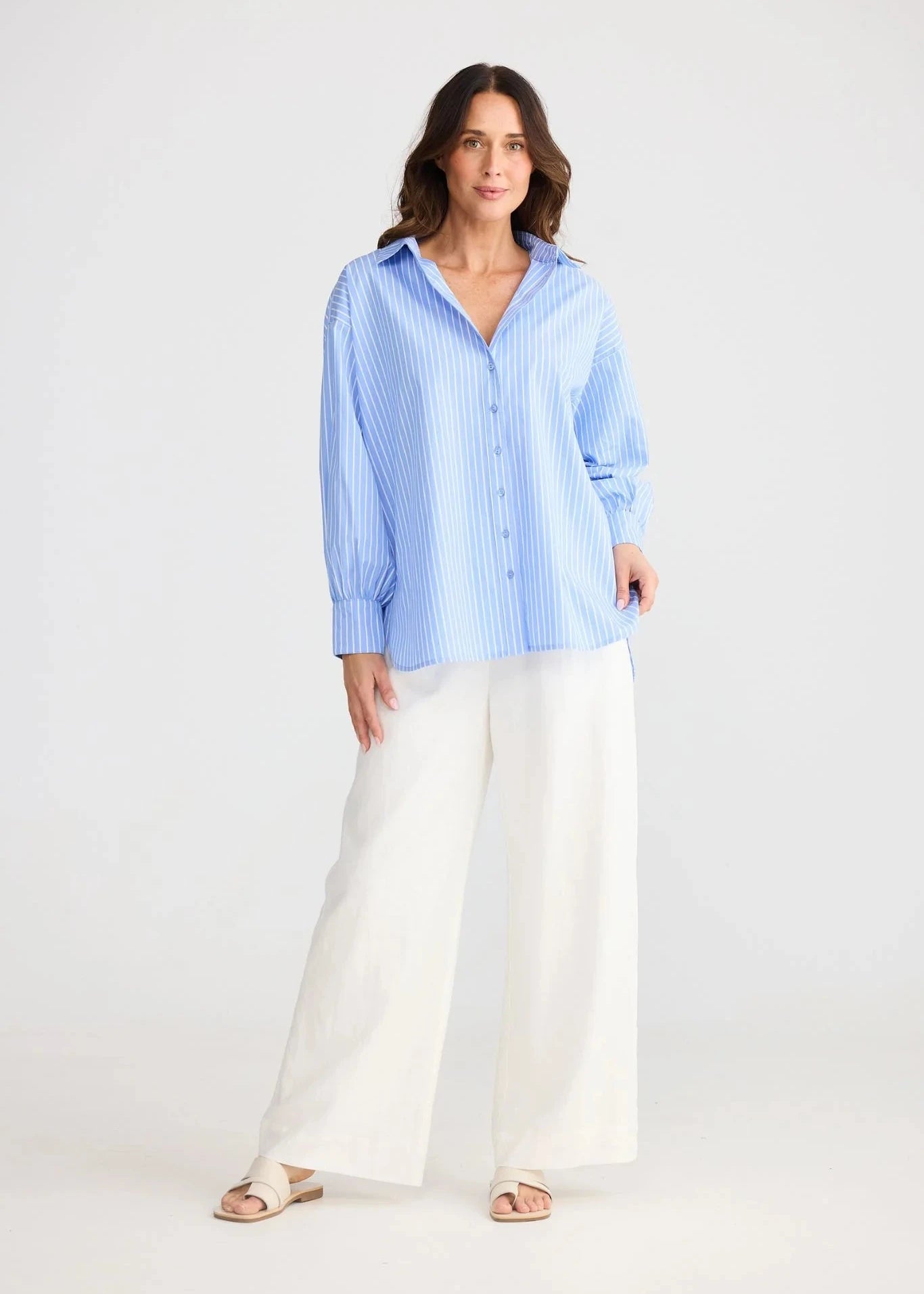 Isabel Shirt - Blue Stripe