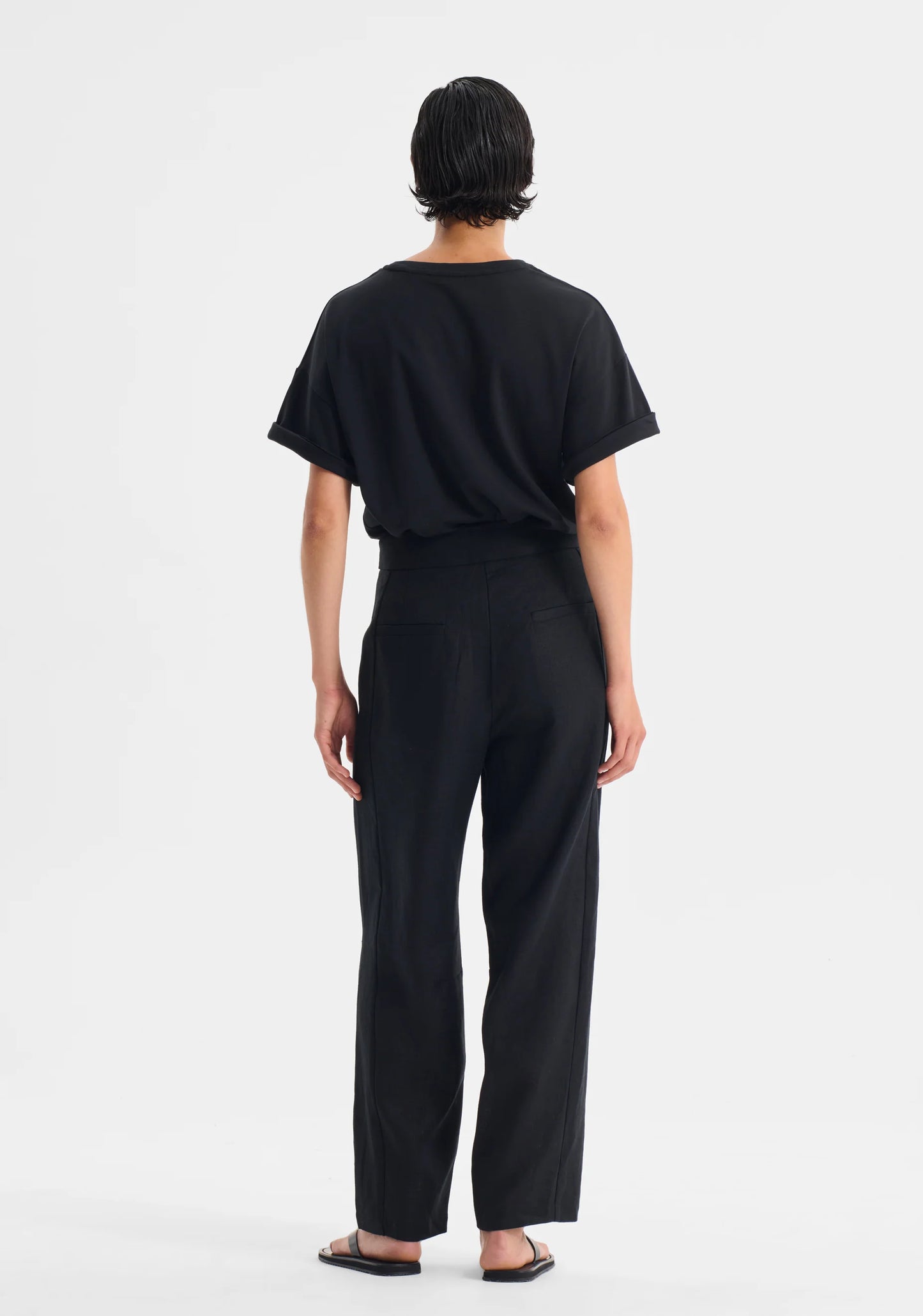 Jackson Linen Pant - Black