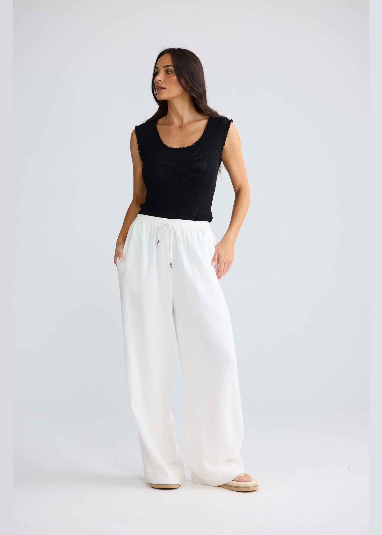 Brave and True Jude Pant - White