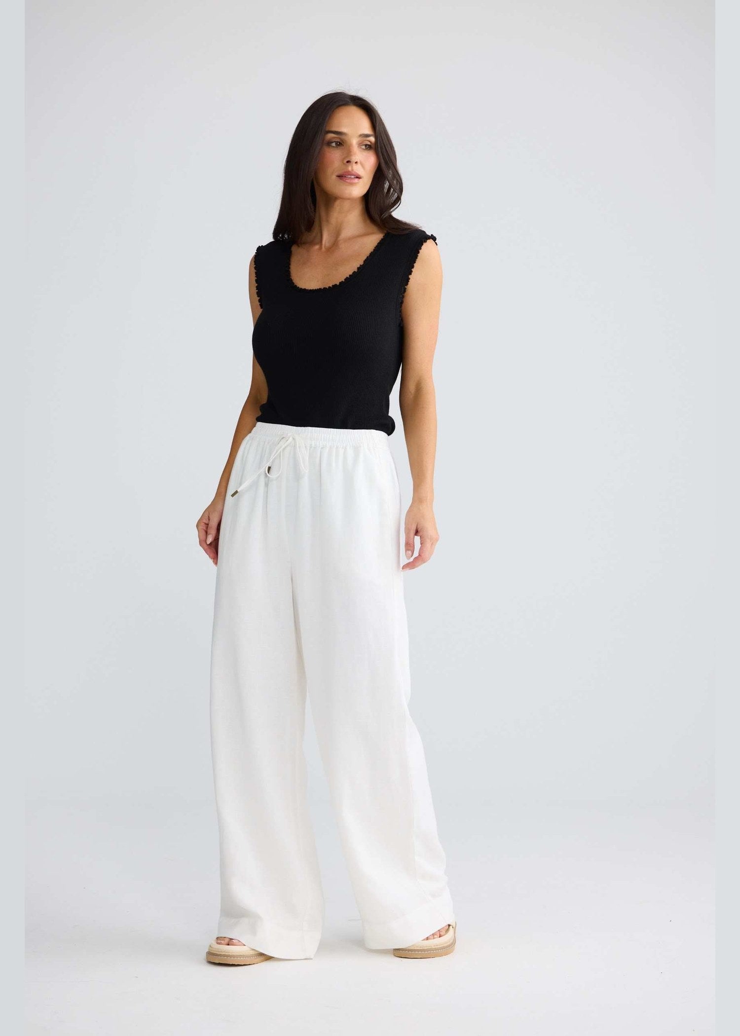 Brave and True Jude Pant - White