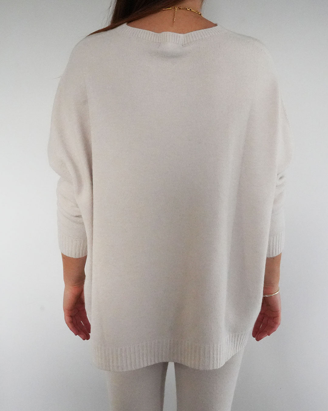 Verona Round Neck Jumper - Cream