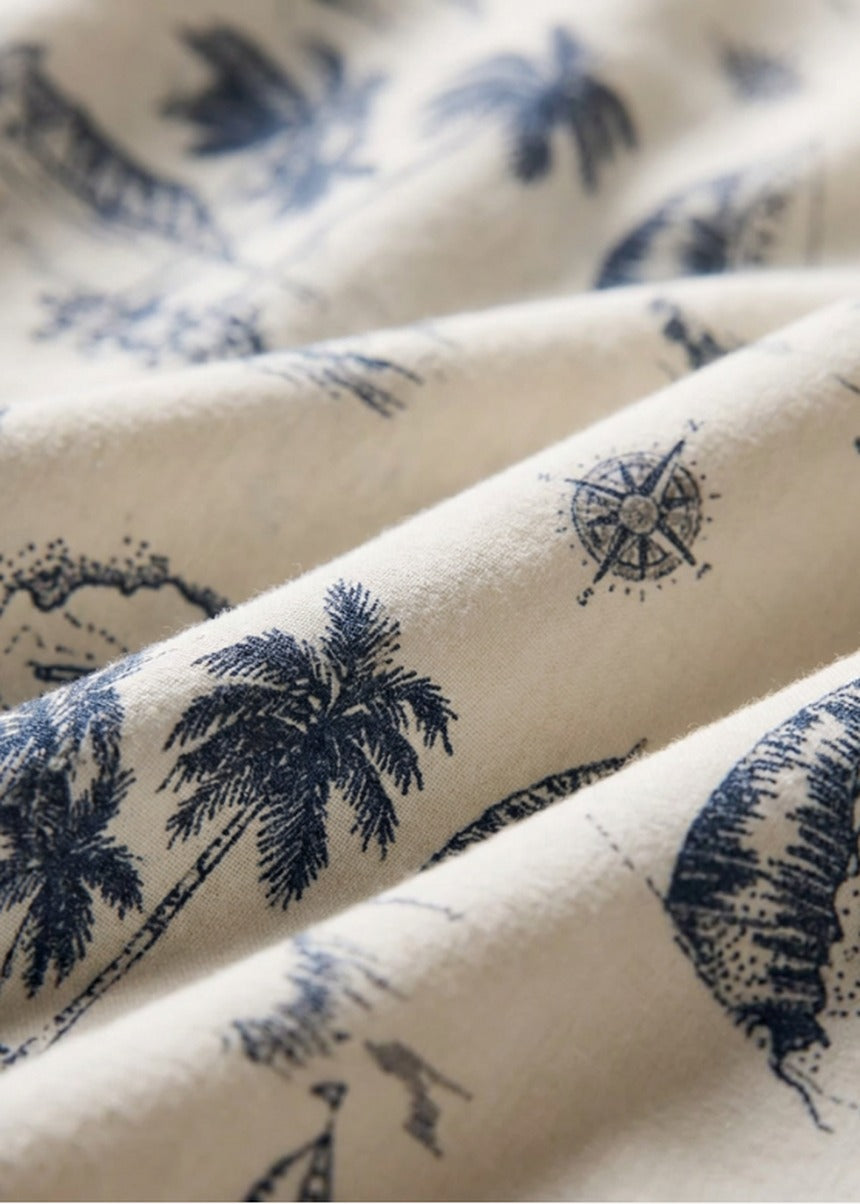 Hawaiian SS Shirt - Lanai Vintage White