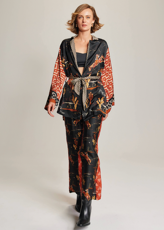 Lucia Kimono Belted Jacket - Rodeo