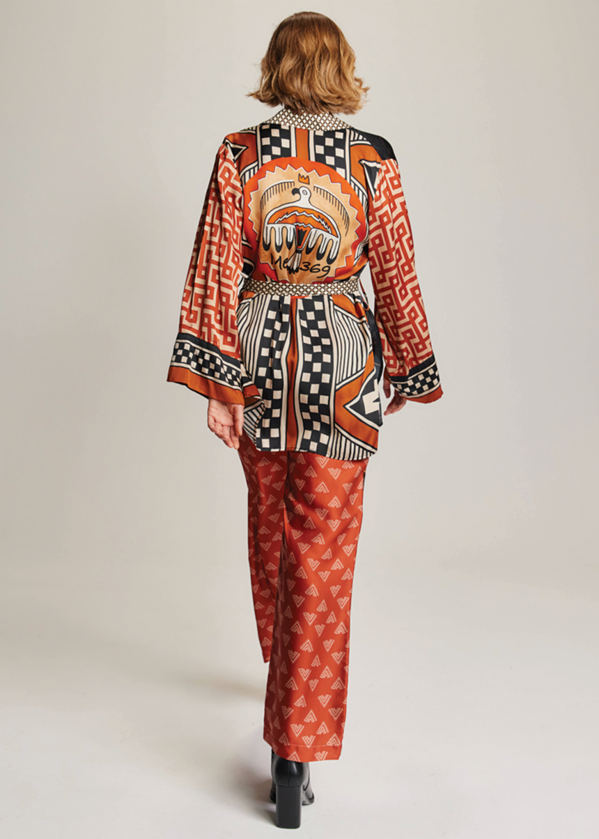 Lucia Kimono Belted Jacket - Rodeo