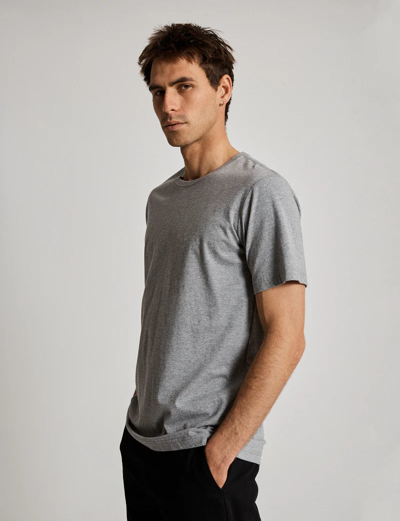 Reginald Organic Tee - Grey Marle