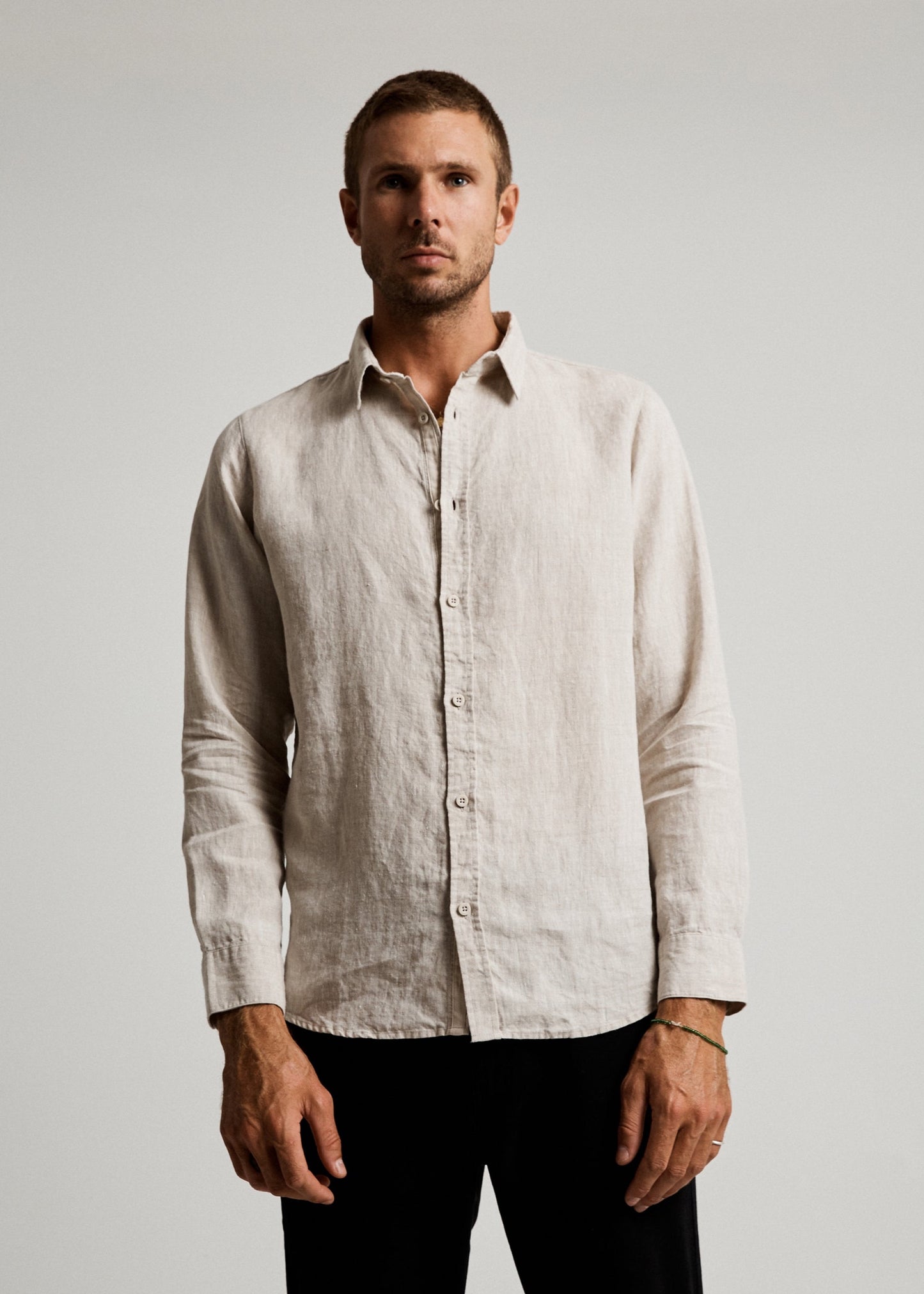 Linen L/S Shirt - Natural