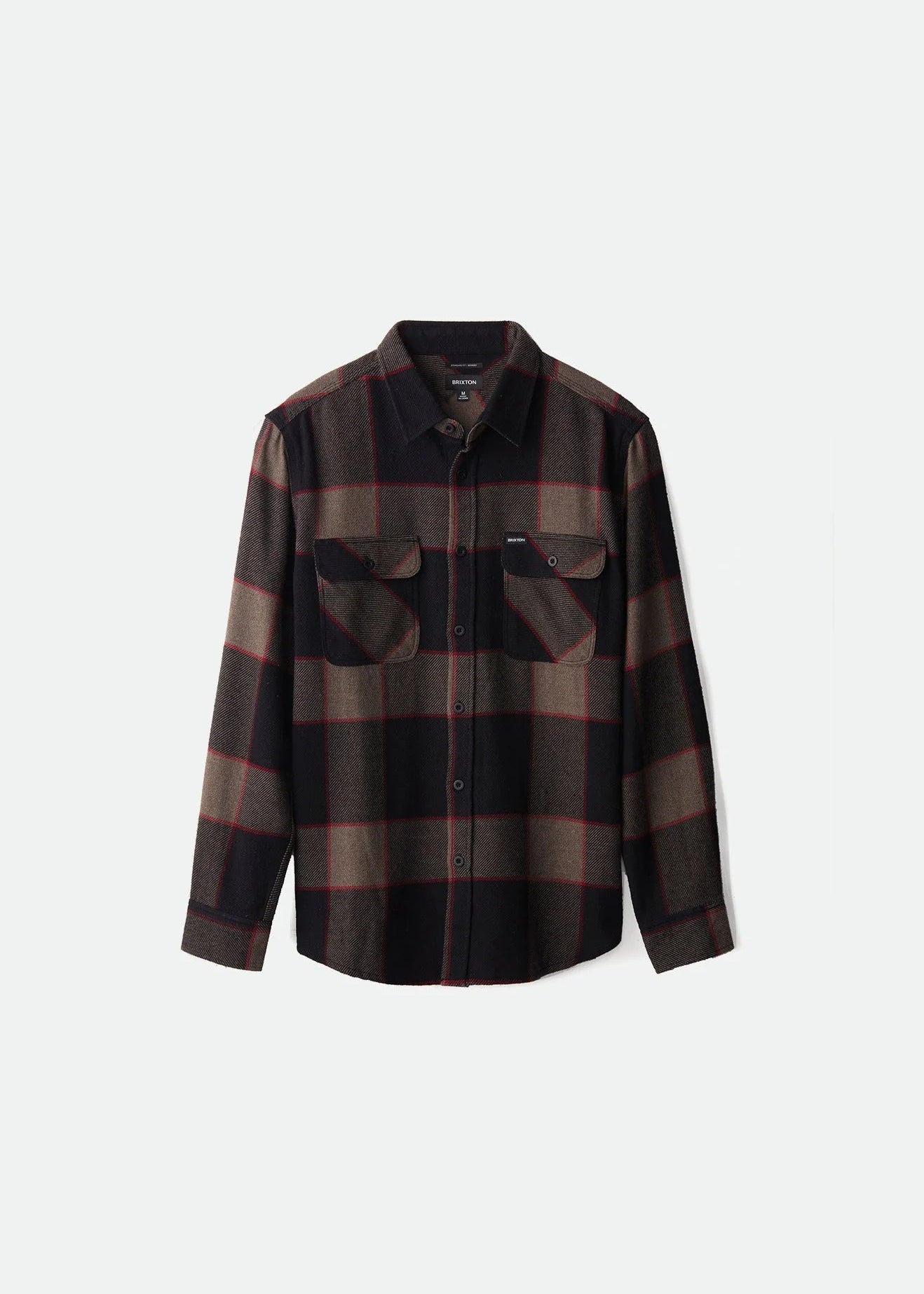 Bowery L/S Flannel - Heather Grey / Charcoal