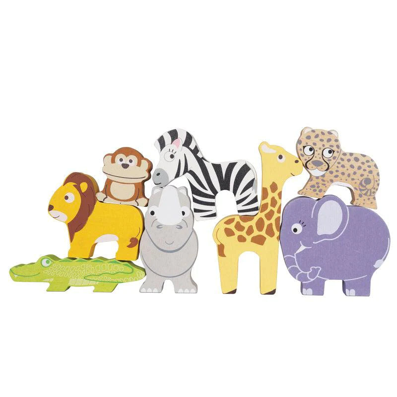 Petilou Africa Stacking Animals & Bags