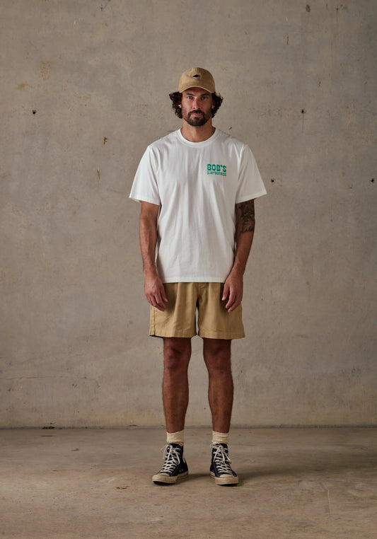 Pinched Rails Tee - White