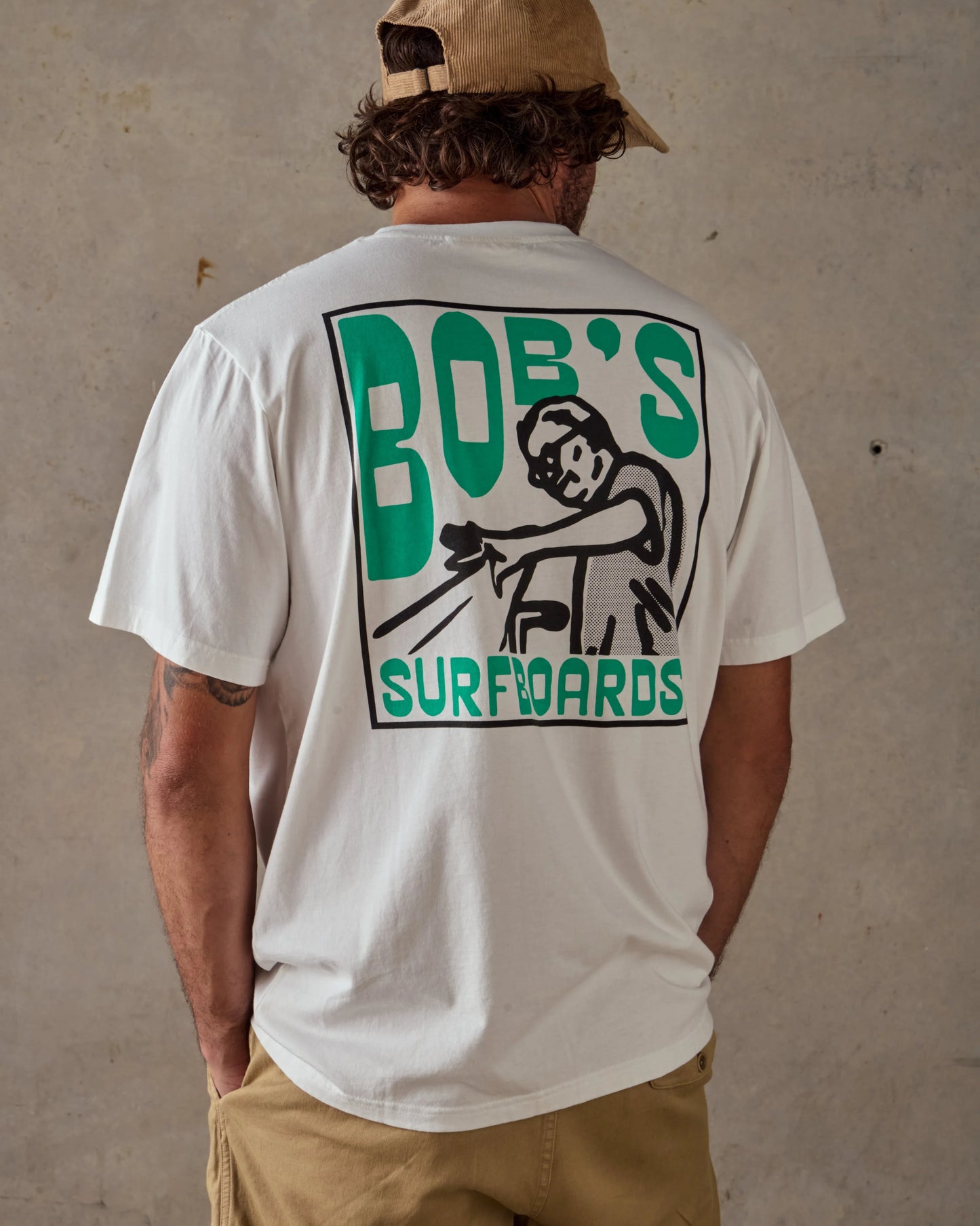 Pinched Rails Tee - White