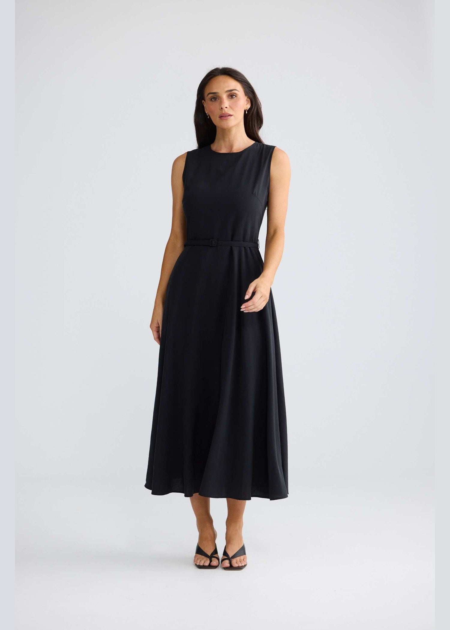 Brave and True Ren Midi Dress - Black