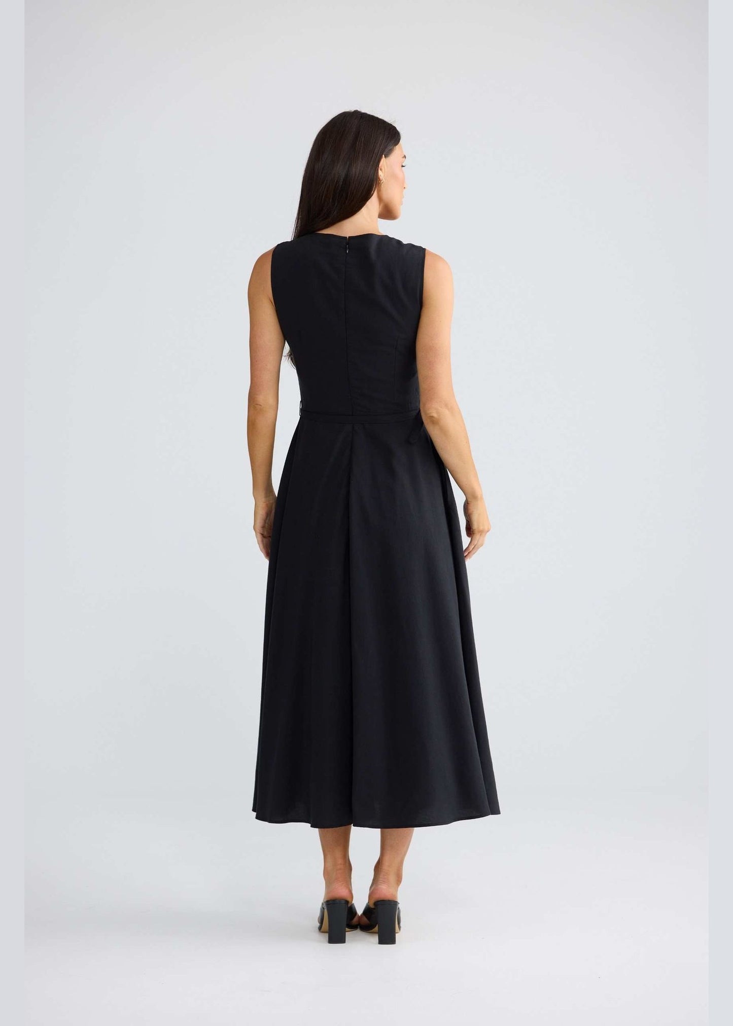 Brave and True Ren Midi Dress - Black