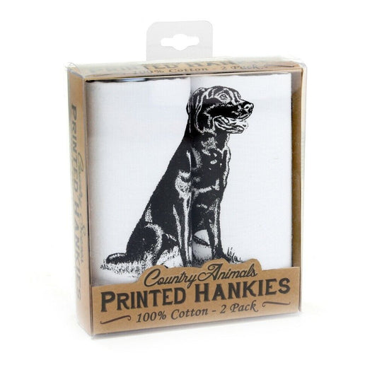 Printed Hankies Dog - 2 Pack