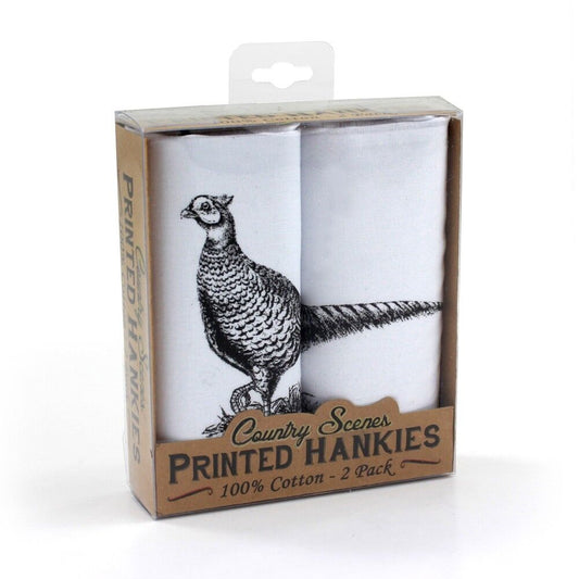 Printed Hankies Bird - 2 Pack