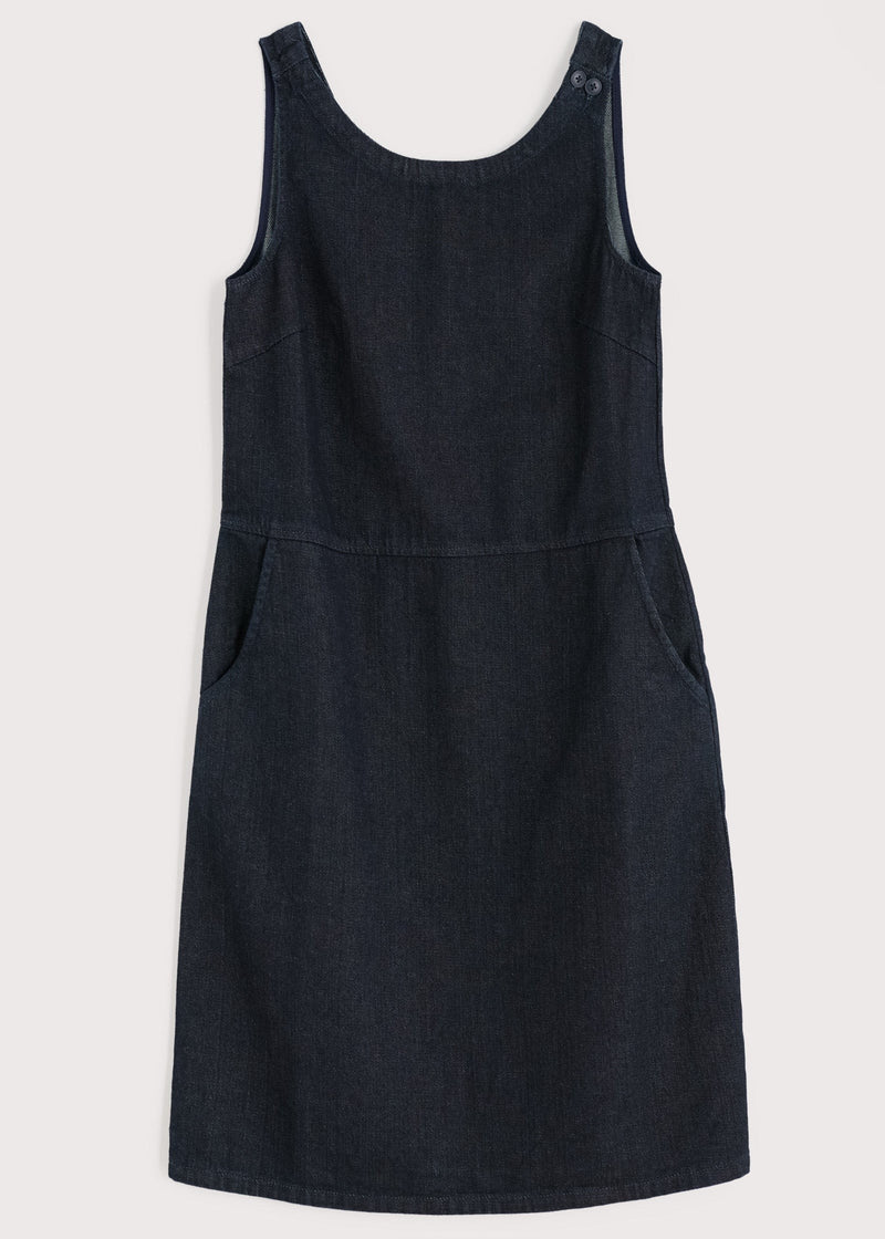 Salt Weave Pinafore - Dark Wash