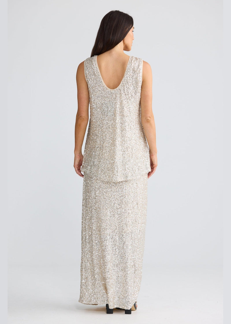 Show Stopper Top - Champagne