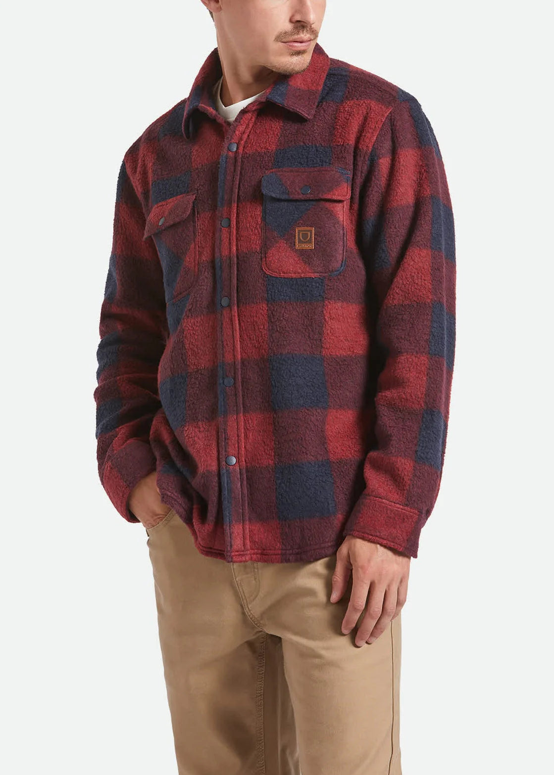 Bowery L/S Arctic Stretch Fleece - Adrenaline Rush / Mood Indigo PL
