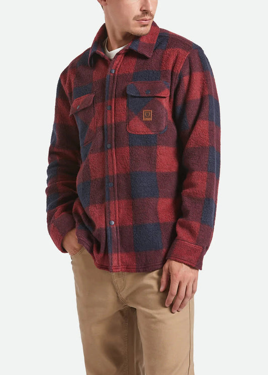 Bowery L/S Arctic Stretch Fleece - Adrenaline Rush / Mood Indigo PL