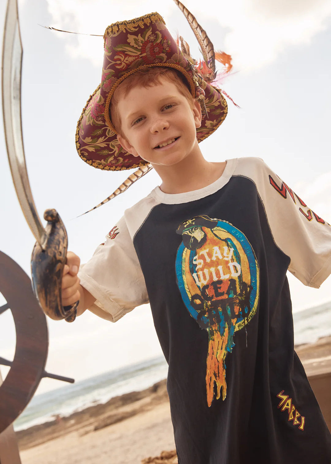The Stay Wild Raglan Kids Tee