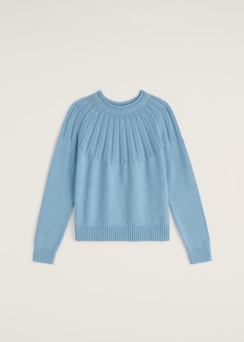 Stone Chat Jumper - Spring Sky