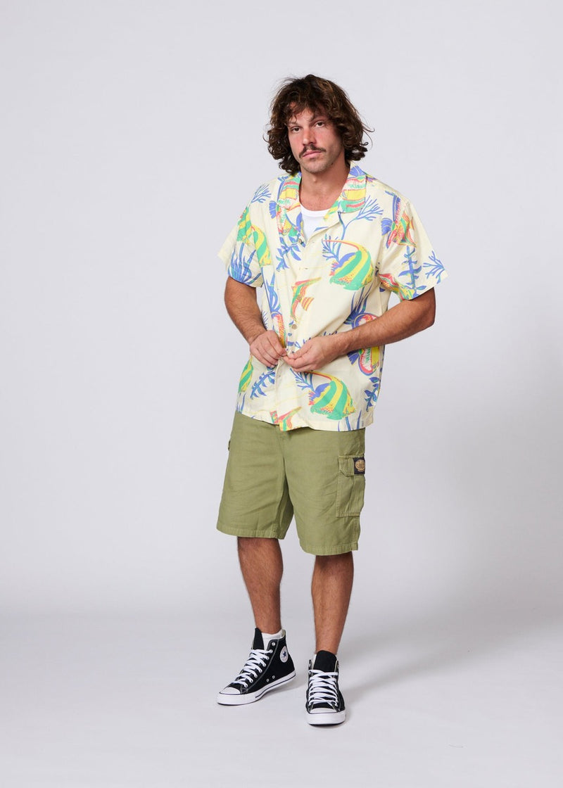 Aquarium Resort SS Shirt - Ecru