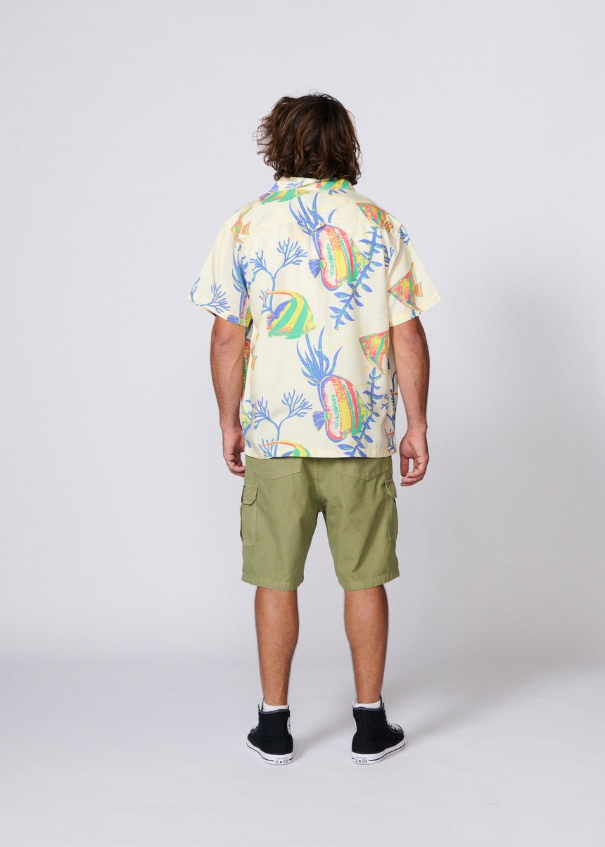 Aquarium Resort SS Shirt - Ecru