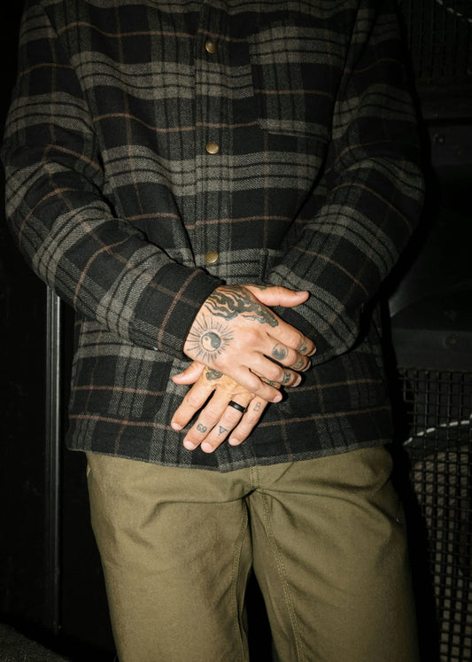 Bowery L/S Flannel - Black/Charcoal