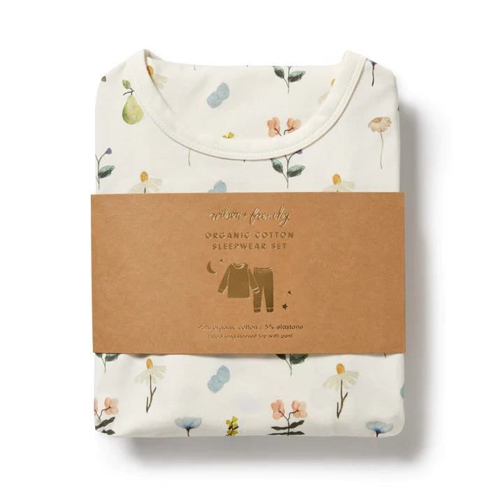 Petit Garden Long Sleeved Pyjamas - Printed