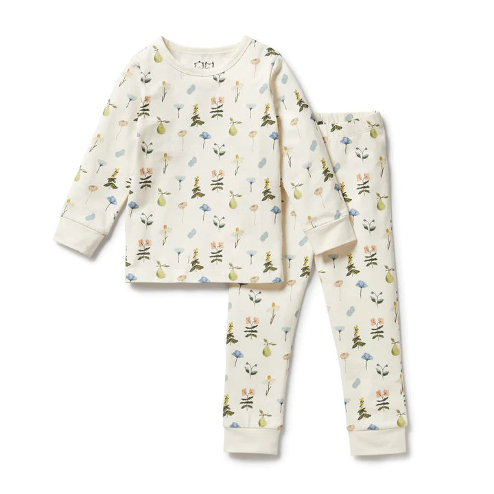 Petit Garden Long Sleeved Pyjamas - Printed
