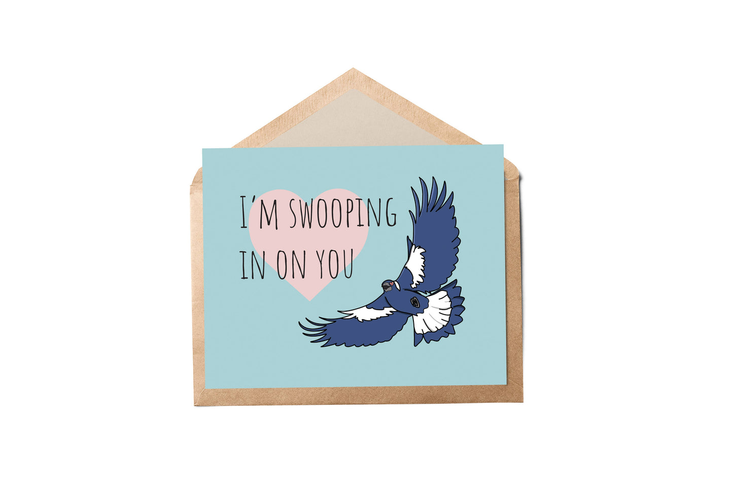 Swooping In Greeting Card | Australia | Funny | Valentine's