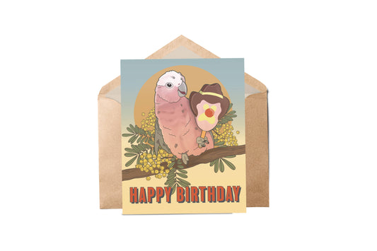 Galah Birthday Card | Australian Greeting Card